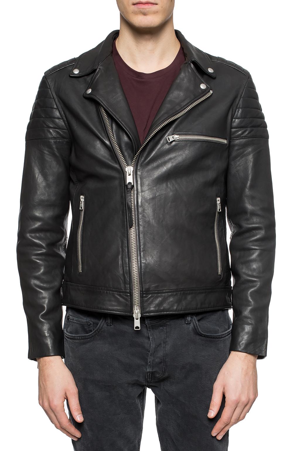 Callahan leather 2025 biker jacket